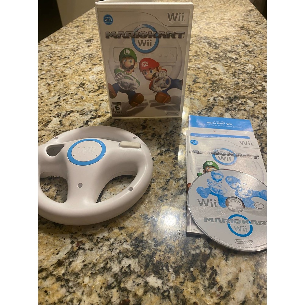 Mario Kart and steering wheel wii